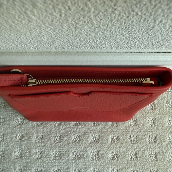 Senreve Like New Mini Atlas Pochette Red Leather Bag - Picture 2 of 2